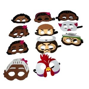 Disney Moana Kids Party Masks Set of 11 Characters